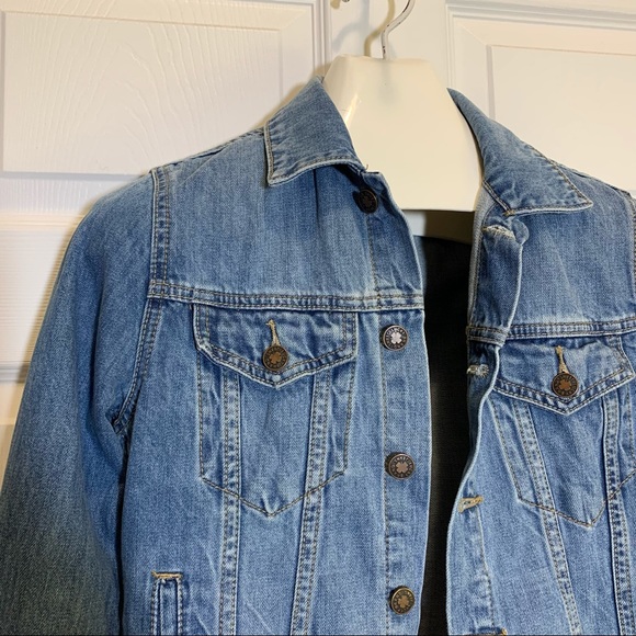 Lucky Brand Tomboy Trucker Denim Jacket S/P - Picture 2 of 7